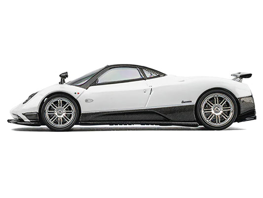Pagani Zonda F Pearl White with Black Top 1/64 Diecast Model Car by CM Model