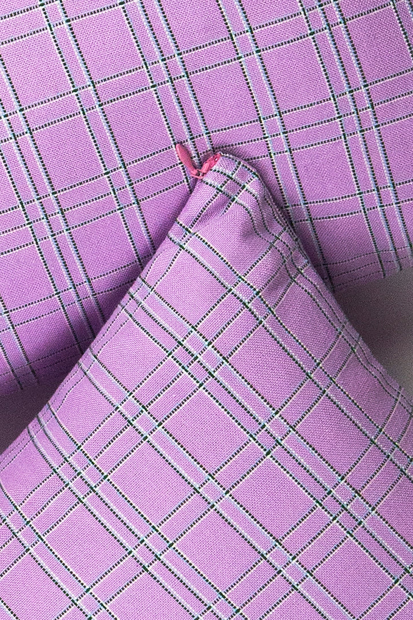 Chiapas Plaid Lilac Pillow 12" x 20"