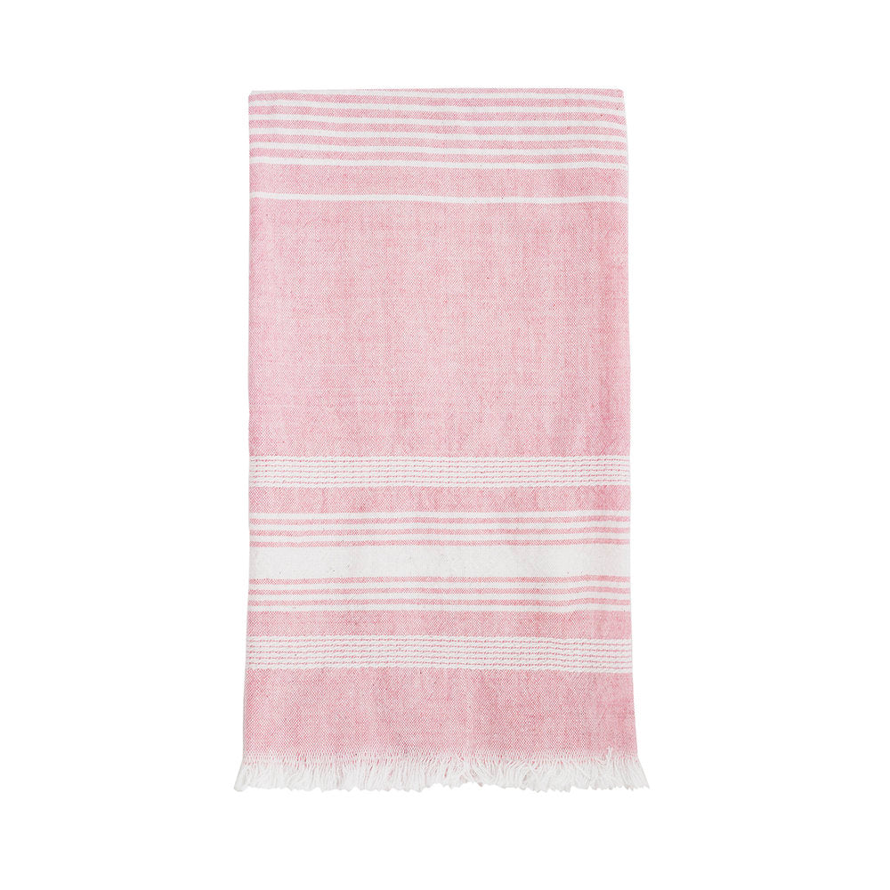 Pink Chambray Kitchen Towel
