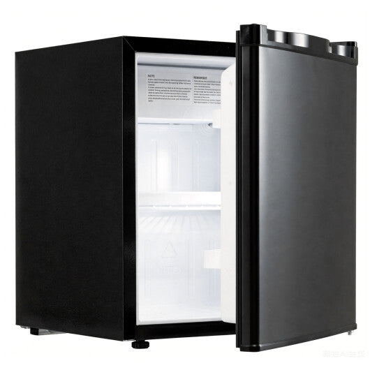 Compact Mini Fridge with 7-Level Adjustable Thermostat-Silver