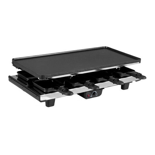2-in-1 Table Grill and Griddle with Reversible Nonstick Plate for 8