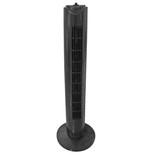 Optimus 32 in. Tall Tower Fan in Black