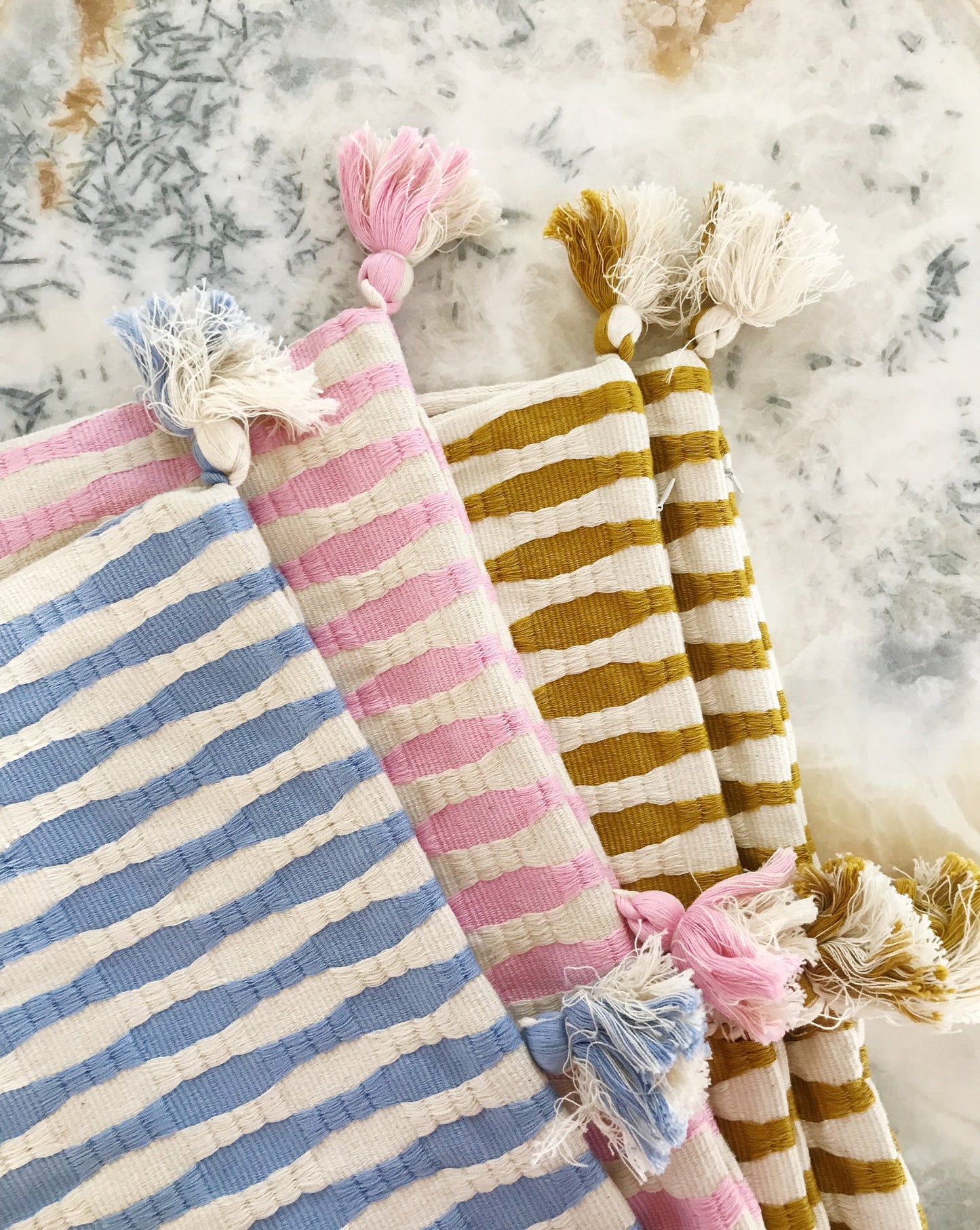 Antigua Pillow - Ochre Striped
