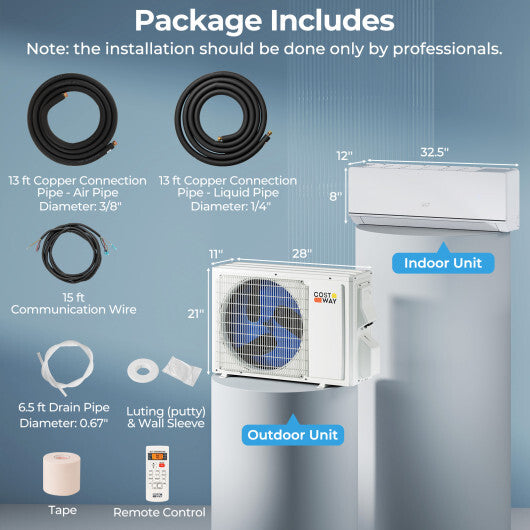 SEERXtreme Series ENERGY STAR Certified 12000 BTU 24 SEER2 208-230V Mini Split Heat Pump Heating at -15F