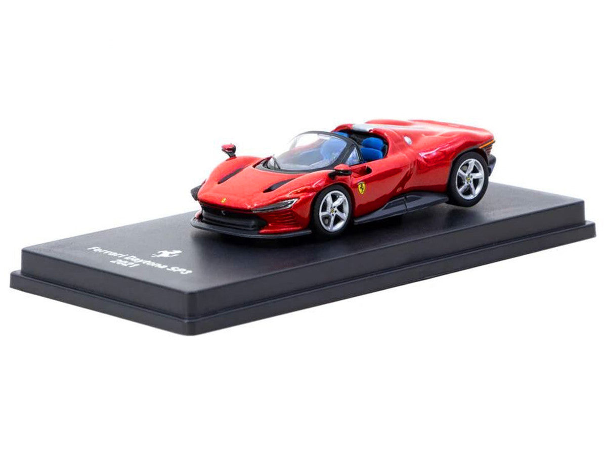 2021 Ferrari Daytona SP3 Red Metallic with Booklet 1/64 Diecast Model Car by Centauria