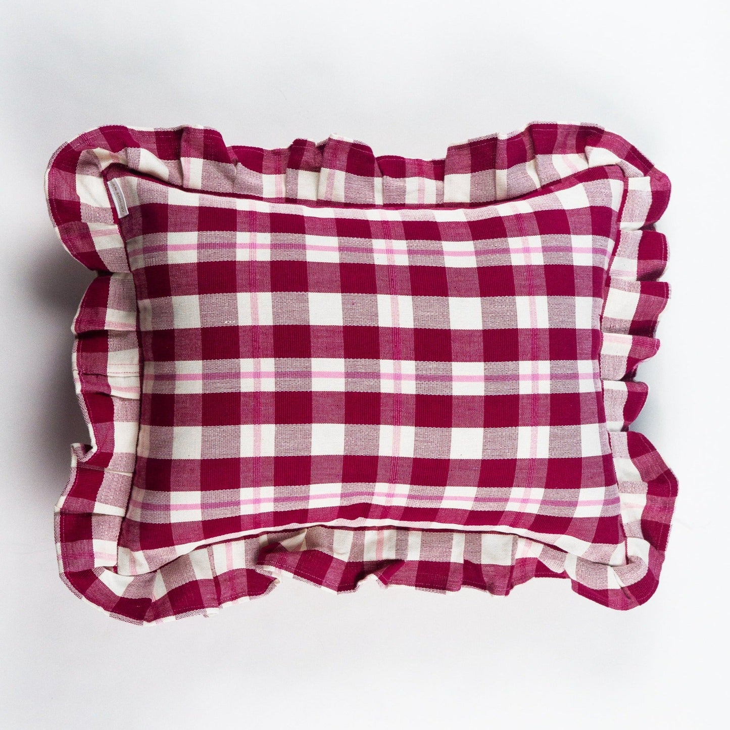 Abigaill Plaid Ruffle Pillow