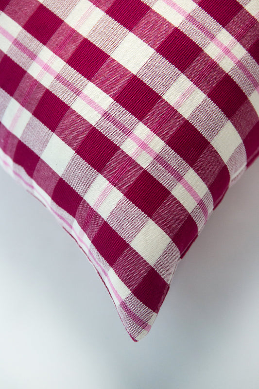 Abigail Plaid Square Pillow