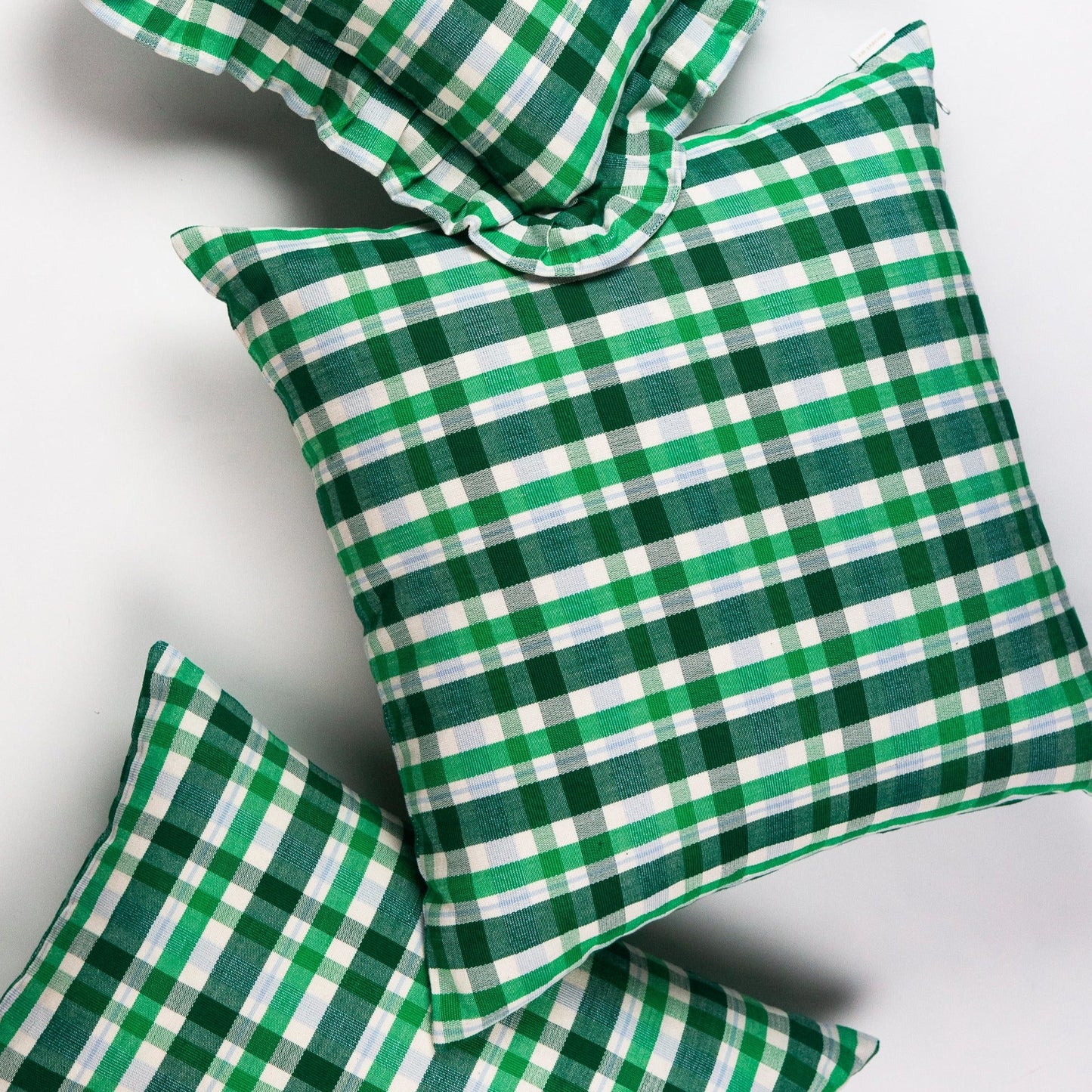 Josefina Plaid Square Pillow