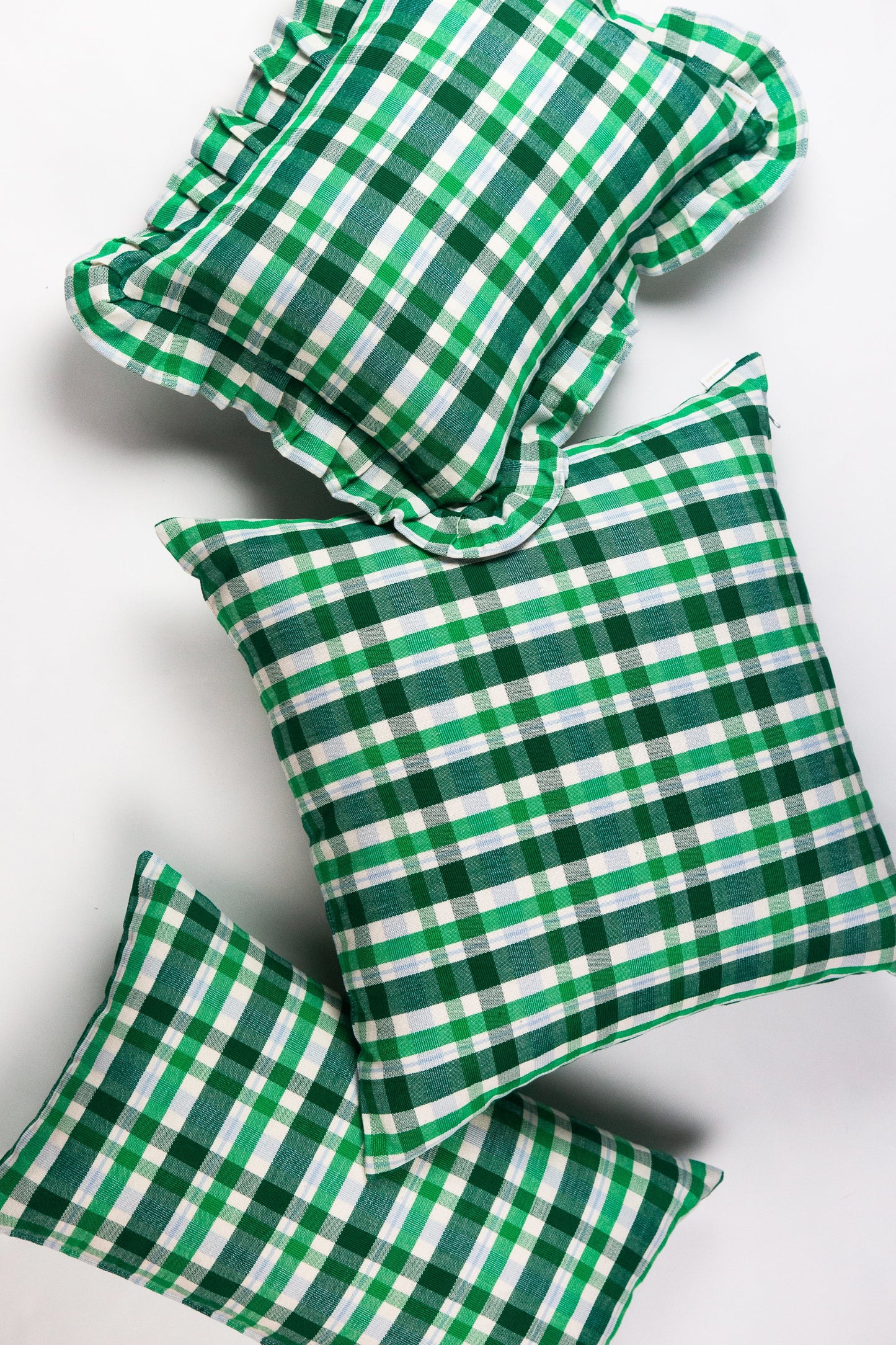 Josefina Plaid Square Pillow