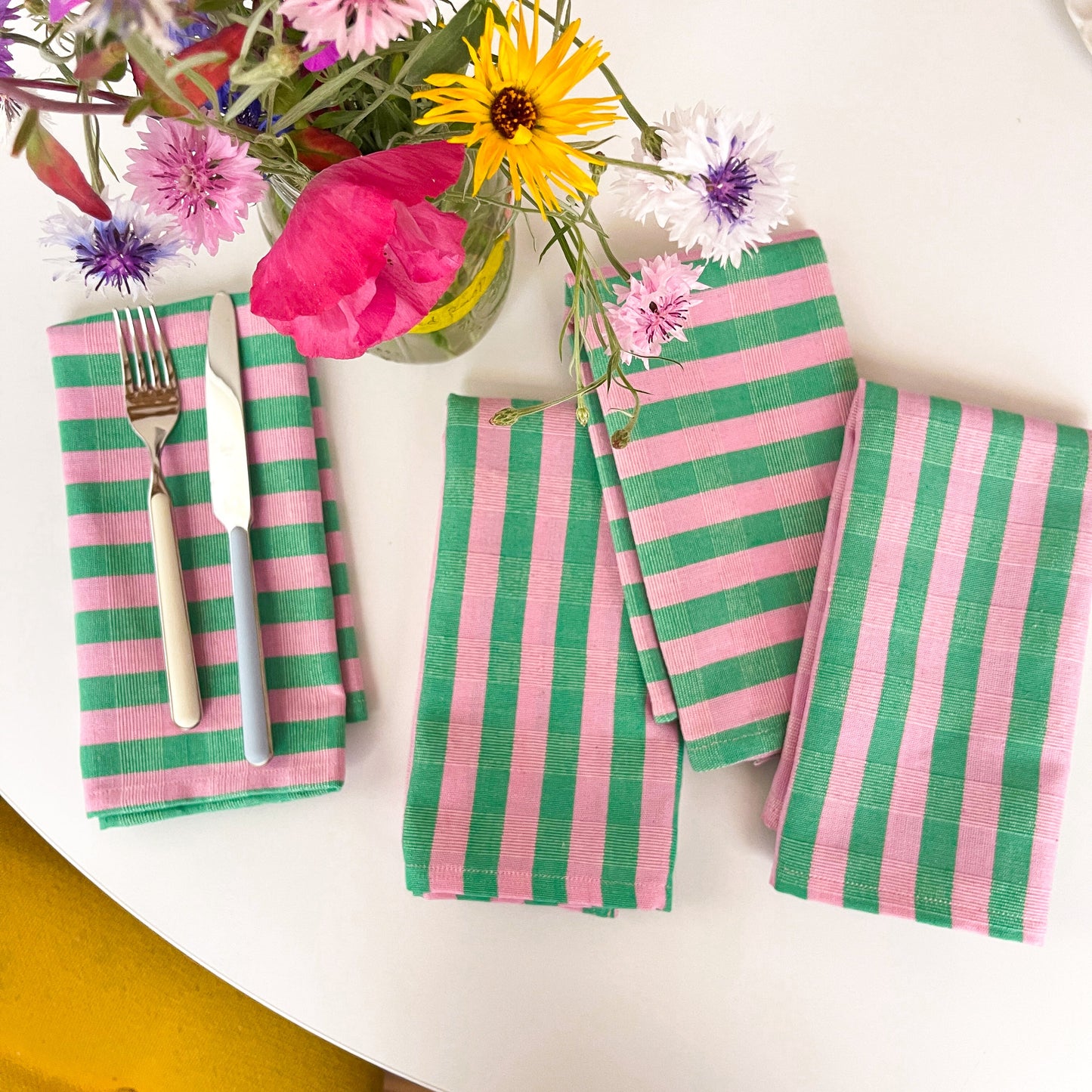 Flora Stripe Napkins