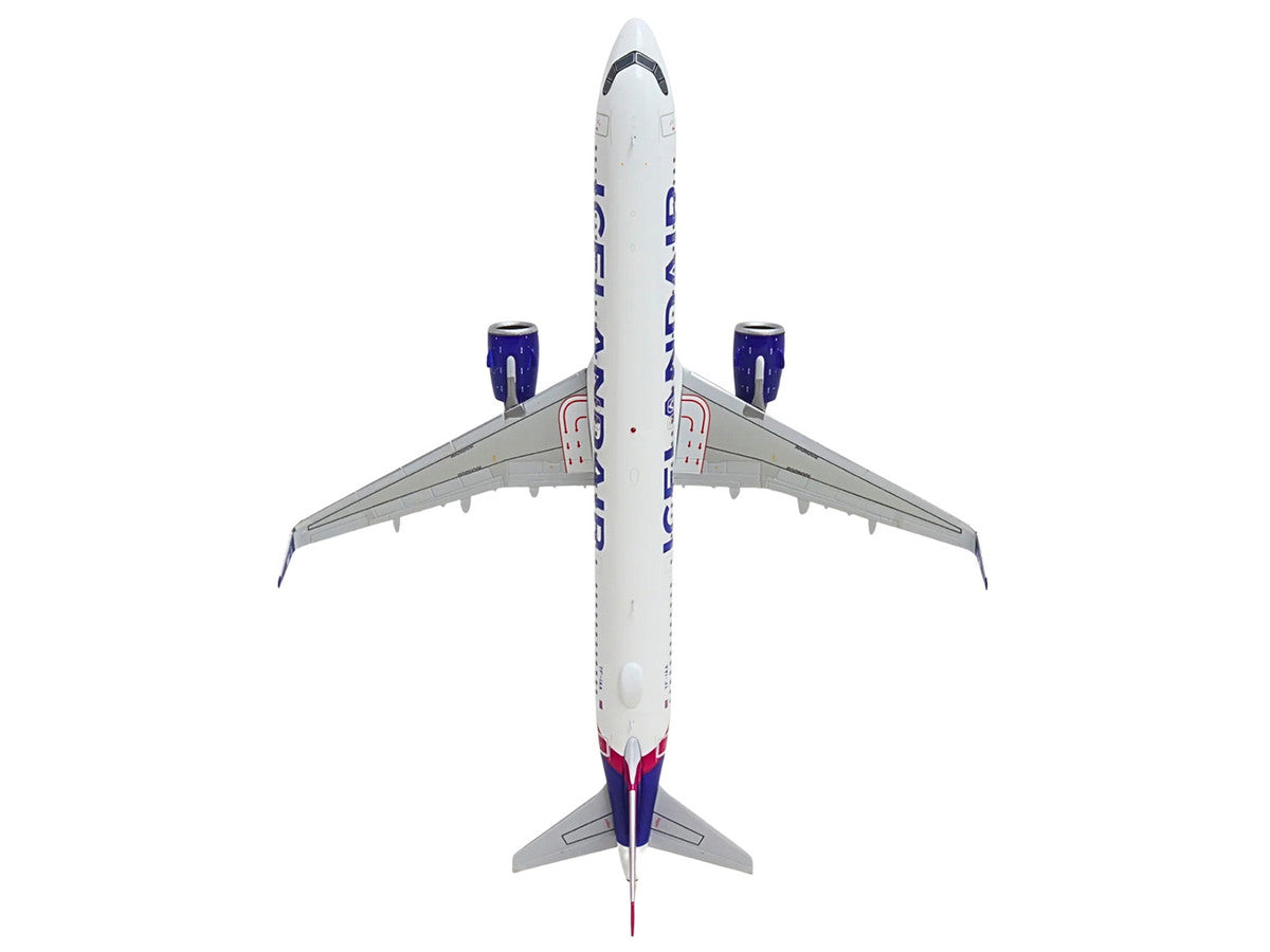 Airbus A321neo Commercial Aircraft "Icelandair" (TF-IAA) White with Blue and Pink Tail "Gemini 200" Series 1/200 Diecast Model by GeminiJets