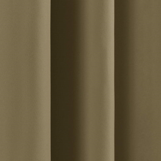 52 x 96 inch Solid Olive Green Thermal Blackout Curtain Panels - Set of 2