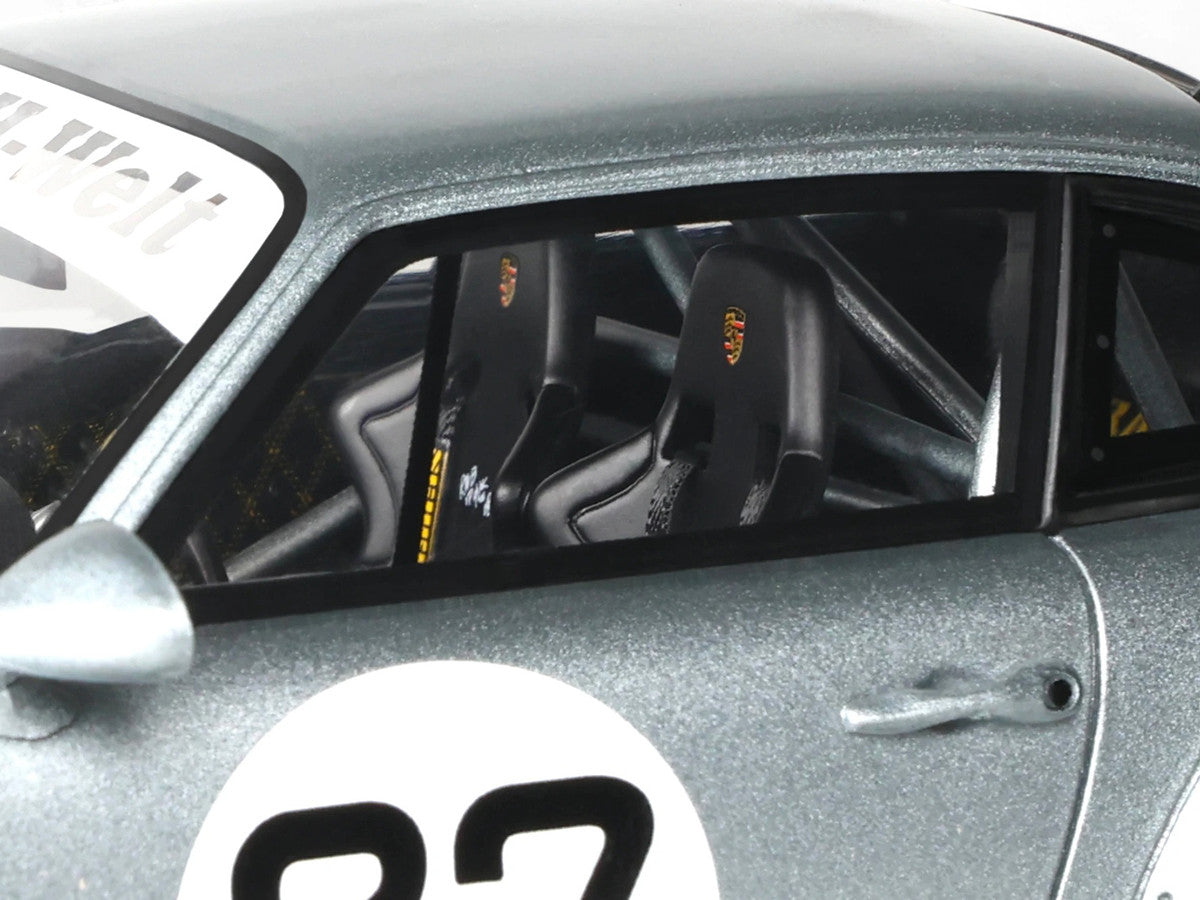 2024 RWB Yuiitsumuni #27 Silver Metallic 1/18 Model Car by GT Spirit