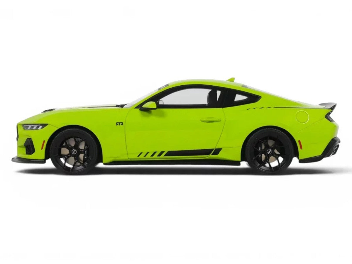2025 Ford Mustang RTR Spec-3 Lime Green 1/18 Model Car by GT Spirit