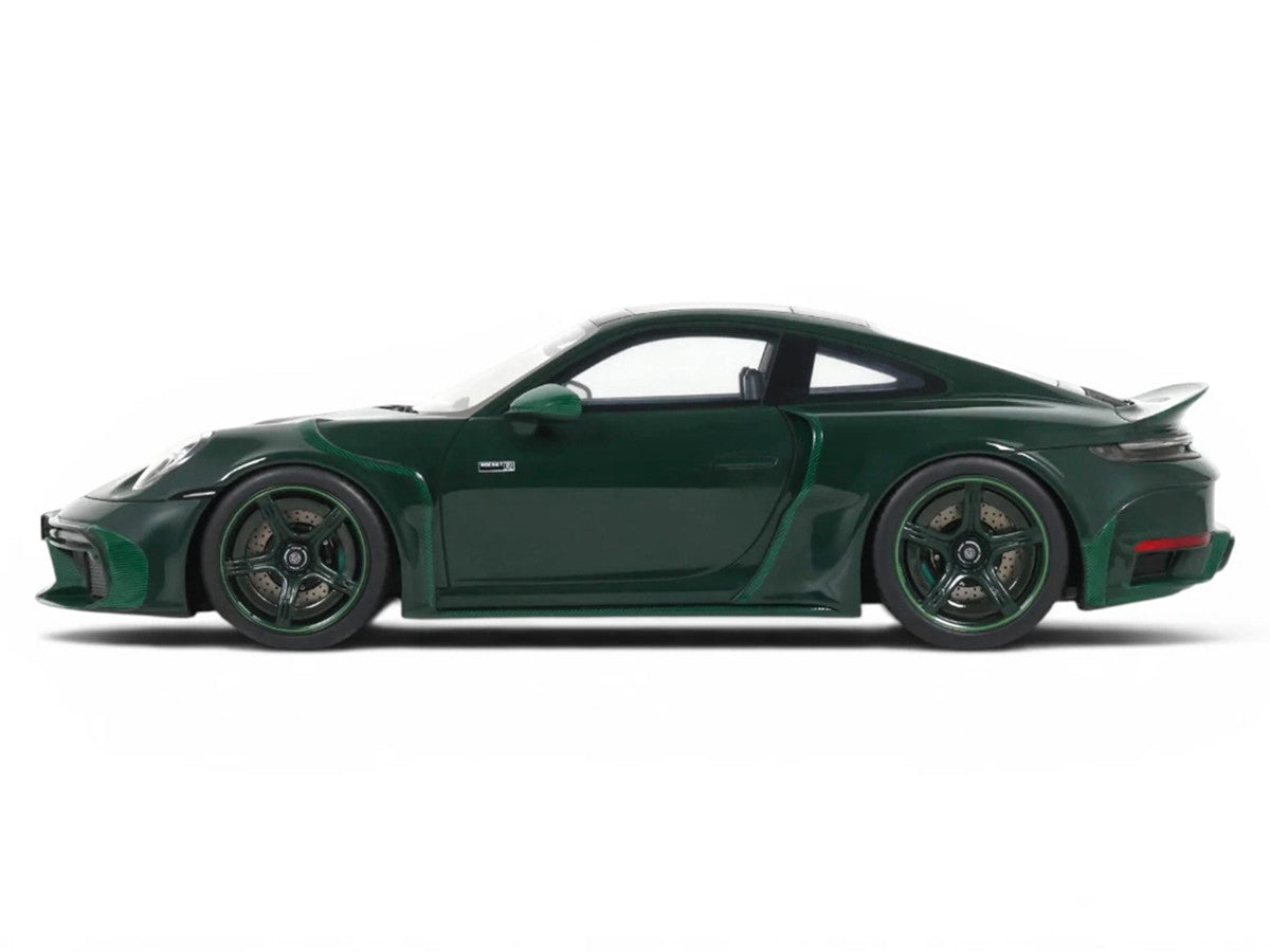 2024 Brabus 900 Rocket-R Green Metallic with Green Carbon Hood 1/18 Model Car by GT Spirit