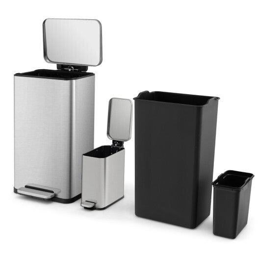 Get it for $79 - Step Trash Can with Inner Buckets (2 Pack)