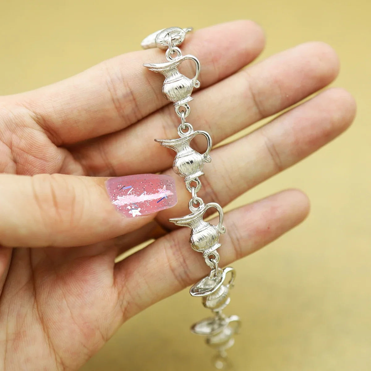 Clearance_Cat Pendant Charm Chain Link Bracelets For Women Cowgirl Cuff Bangles Fashion Jewelry Egyptian Bastet Pulseira Accesso