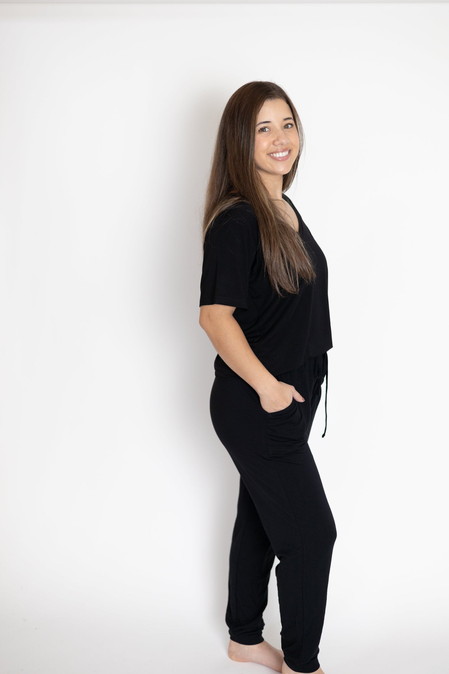 Womens Solid Joggers