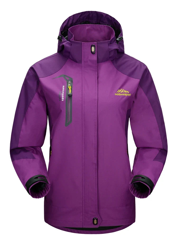 TRVLWEGO Women's Waterproof Hiking Jacket Windproof Windbreaker Camping Hunting Climbing Trekking Fishing Coat Outdoor Clothing