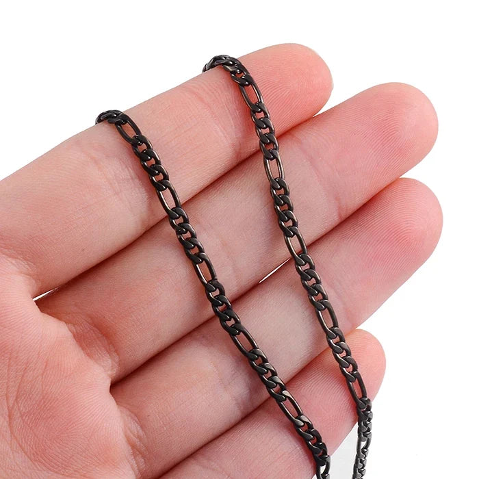 New Fashion Popular Black Necklace Men And Women Hip-Hop Dark Style Classic Jewelry