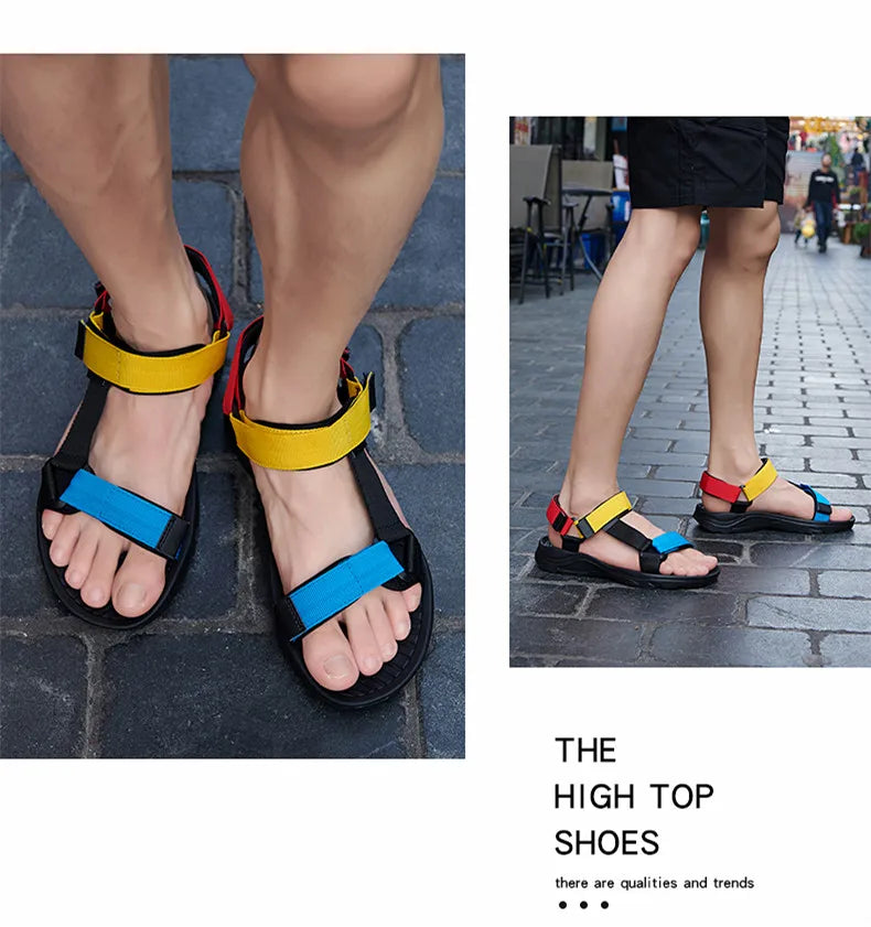 2026 New Men Sandals Non-slip Summer Flip Flops High Quality Outdoor Beach Slippers Casual Shoes Cheap Men's shoes Water Shoes