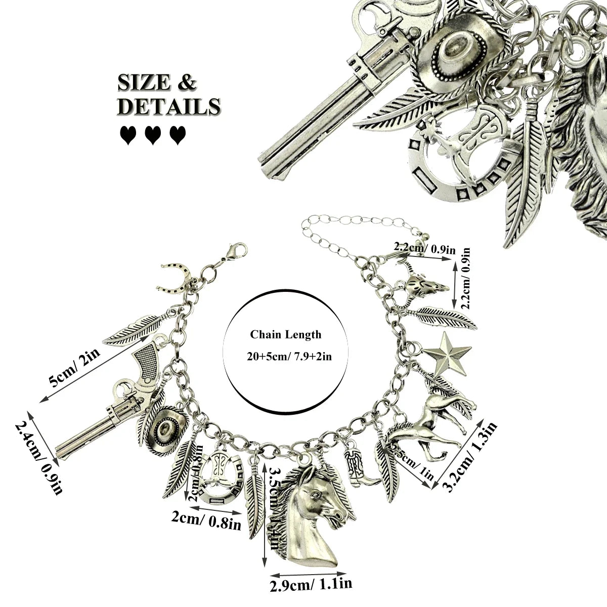 Clearance_Cat Pendant Charm Chain Link Bracelets For Women Cowgirl Cuff Bangles Fashion Jewelry Egyptian Bastet Pulseira Accesso