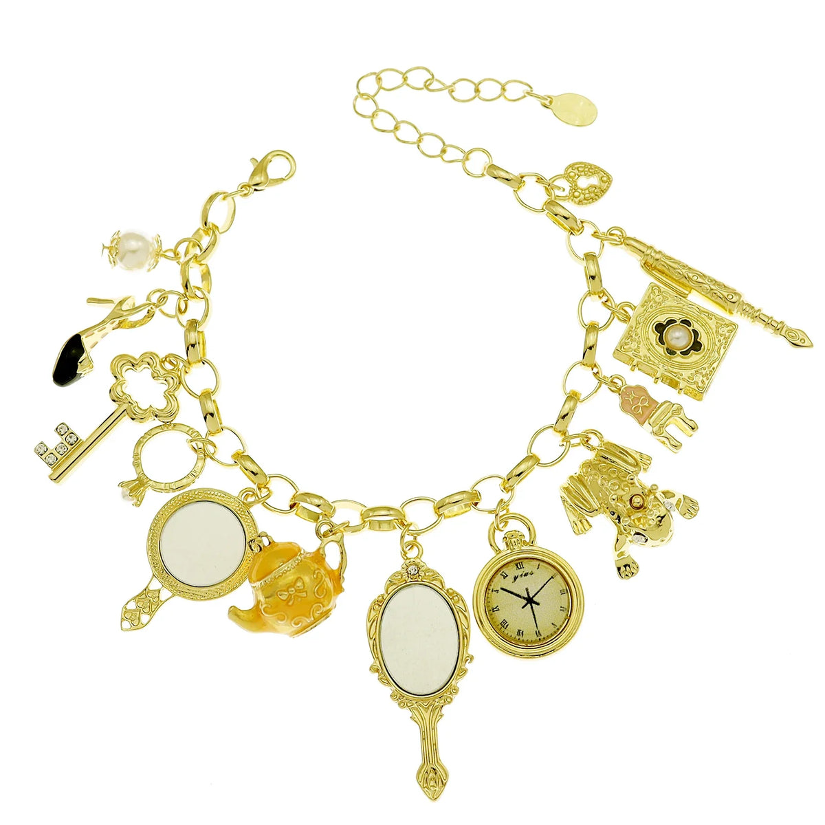 Clearance_Cat Pendant Charm Chain Link Bracelets For Women Cowgirl Cuff Bangles Fashion Jewelry Egyptian Bastet Pulseira Accesso