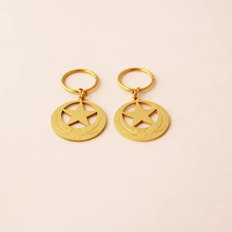 New Zealand Kiribati Hawaii Coconut Tree Shape Earrings for Women Girls Gold Color Stainless Steel Jewelry Gift