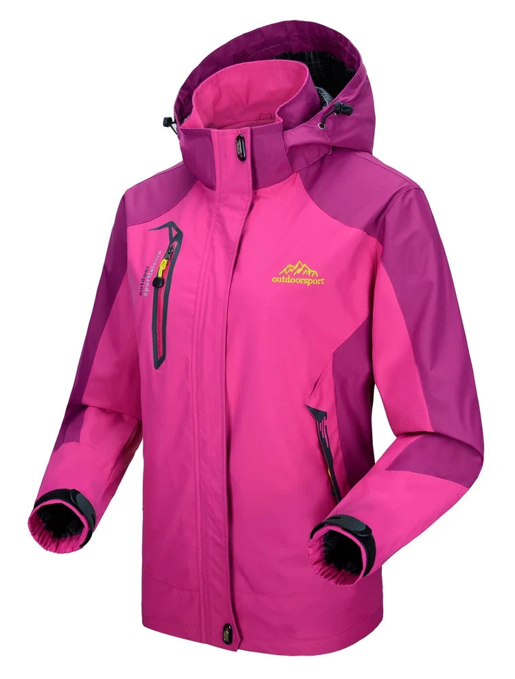 TRVLWEGO Women's Waterproof Hiking Jacket Windproof Windbreaker Camping Hunting Climbing Trekking Fishing Coat Outdoor Clothing