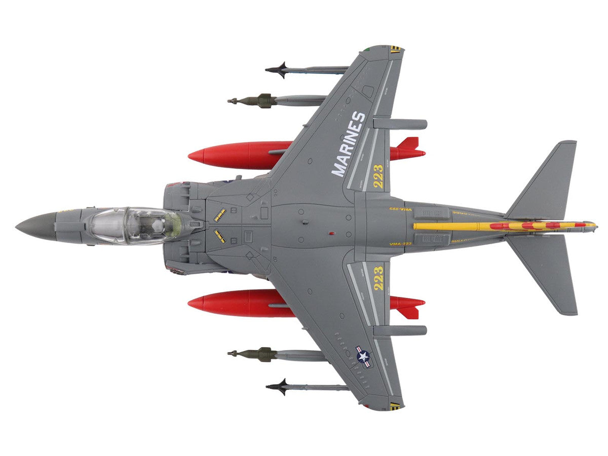 British Aerospace AV-8B Harrier II Plus Aircraft "164569 VMA-223 Bulldogs MCAS Cherry Point" (2025) United States Marine Corps "Air Power Series" 1/72 Diecast Model by Hobby Master