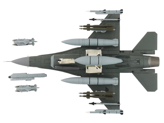 Lockheed F-16C Fighting Falcon Fighter Aircraft "88-0545 138th Fighter Wing Oklahoma Air National Guard" (2024) United States Air Force "Air Power Series" 1/72 Diecast Model by Hobby Master