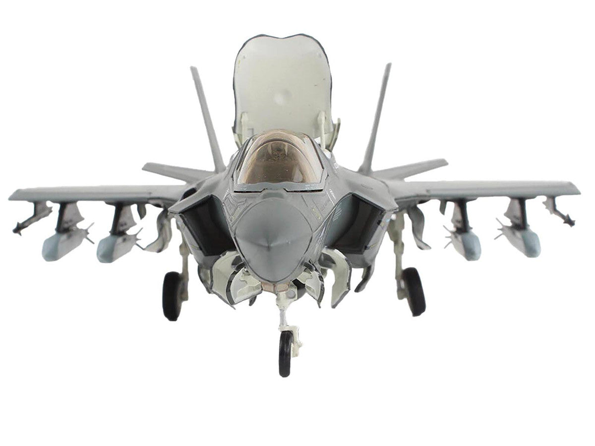 Lockheed Martin F-35B Lightning II Aircraft (Beast Mode) "Black Death VMFA-542 MCAS Cherry Point" (2023) United States Marine Corps "Air Power Series" 1/72 Diecast Model by Hobby Master