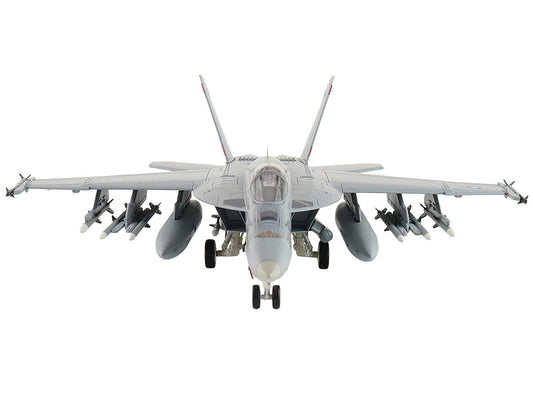 Boeing F/A-18E Super Hornet Fighter Aircraft "168910 Golden Warriors VFA-87 Operation Inherent Resolve" (2017) United States Navy "Air Power Series" 1/72 Diecast Model by Hobby Master