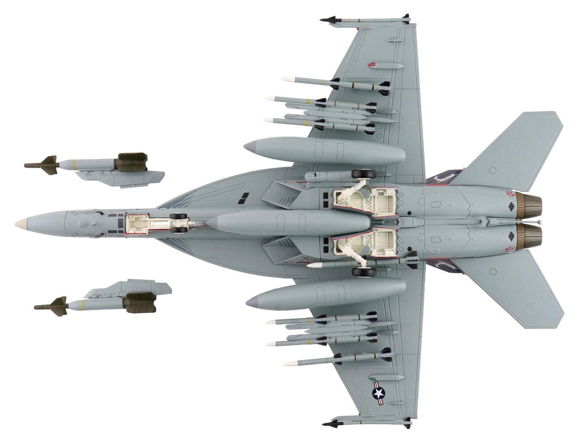 Boeing F/A-18E Super Hornet Fighter Aircraft "166817 VFA-136 Knighthawks USS Trumman" (2024) United States Navy "Air Power Series" 1/72 Diecast Model by Hobby Master