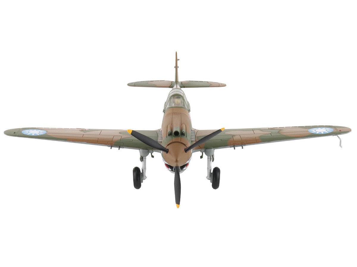 Curtiss P-40B Hawk 81-A2 Fighter-Bomber Aircraft "No.77 Robert Smith 3rd Pursuit Squadron" (1941) American Volunteer Group in China "Air Power Series" 1/48 Diecast Model by Hobby Master
