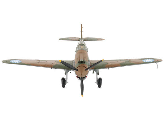 Curtiss P-40B Hawk 81-A2 Fighter-Bomber Aircraft "No.77 Robert Smith 3rd Pursuit Squadron" (1941) American Volunteer Group in China "Air Power Series" 1/48 Diecast Model by Hobby Master