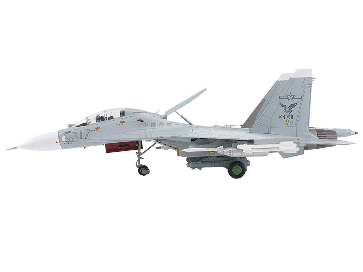 Sukhoi Su-30MK2 Flanker-G Fighter Aircraft "White 17 China" (2022) People's Liberation Army Naval Air Force (PLANAF) "Air Power Series" 1/72 Diecast Model by Hobby Master