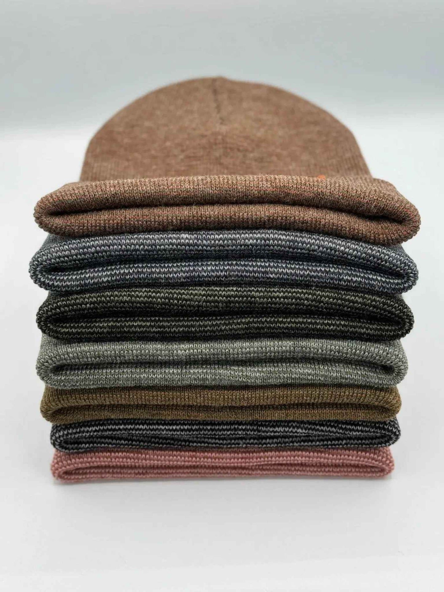 HAAKWEAR Classic Fusion Cuffed Beanie - Black / Green, Made in USA