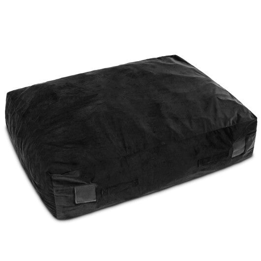 47 x 35.5 Inch Crash Pad Sensory Mat with Foam Blocks and Washable Cover-Blue