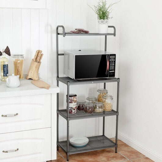 4-Tier Baker's Rack Stand Shelves Kitchen Storage Rack Organizer