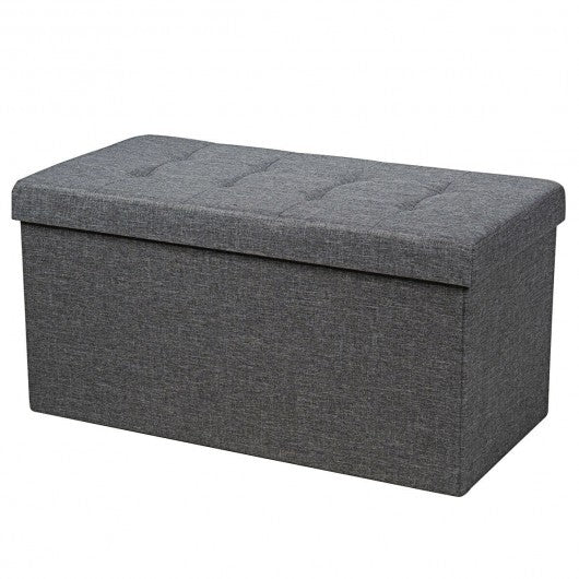 31.5 Inch Fabric Foldable Storage with Removable Storage Bin-Light Gray
