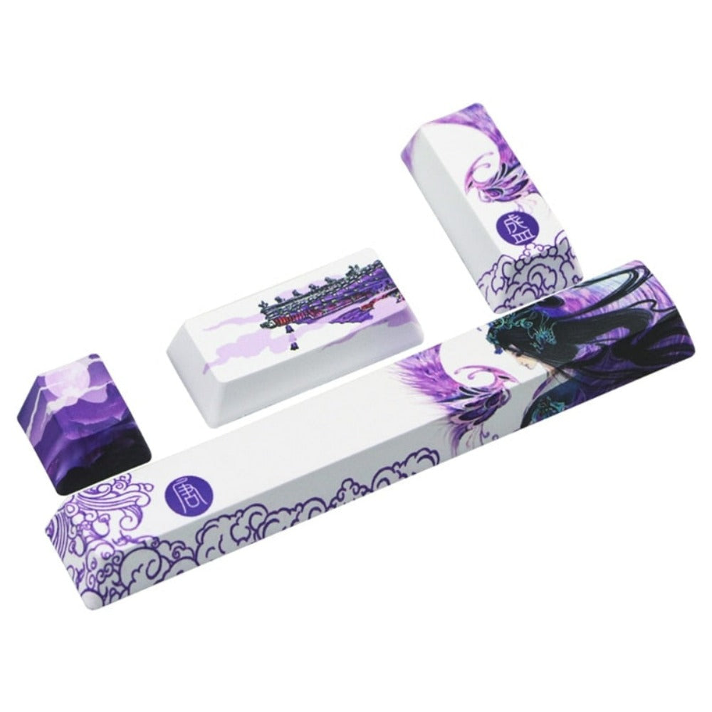 Animated Theme 4 Pieces Keycap Set