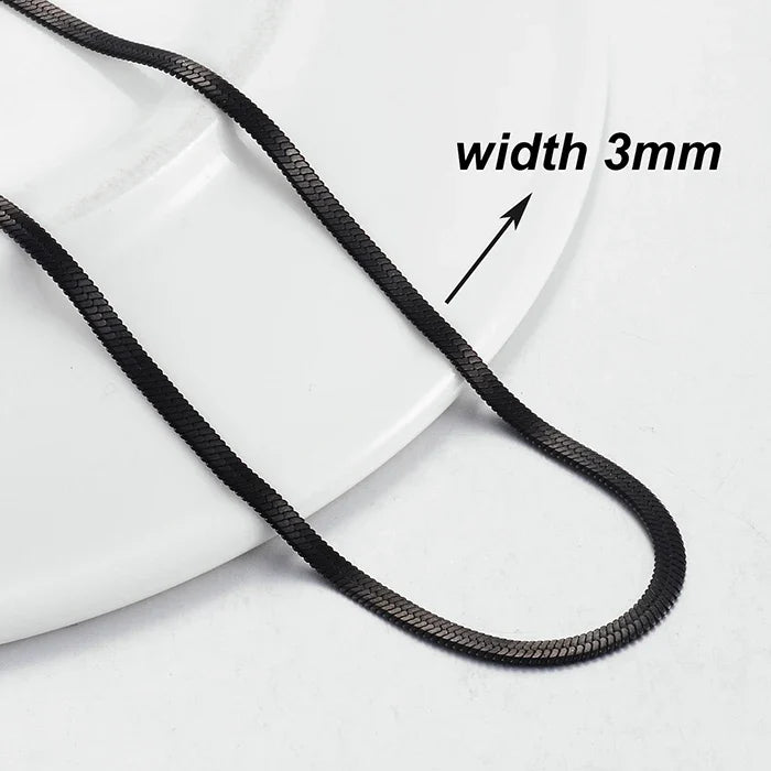 New Fashion Popular Black Necklace Men And Women Hip-Hop Dark Style Classic Jewelry