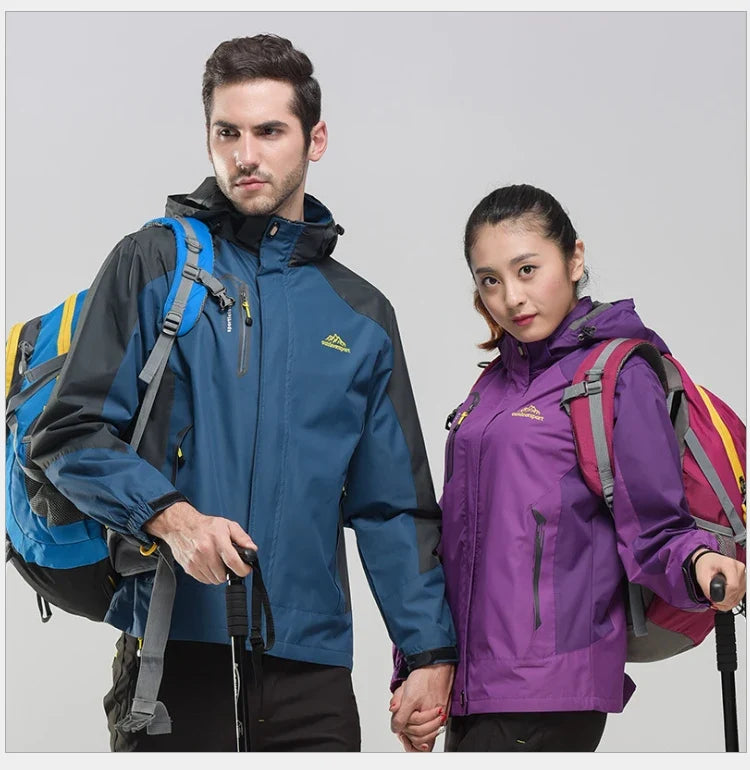 TRVLWEGO Women's Waterproof Hiking Jacket Windproof Windbreaker Camping Hunting Climbing Trekking Fishing Coat Outdoor Clothing