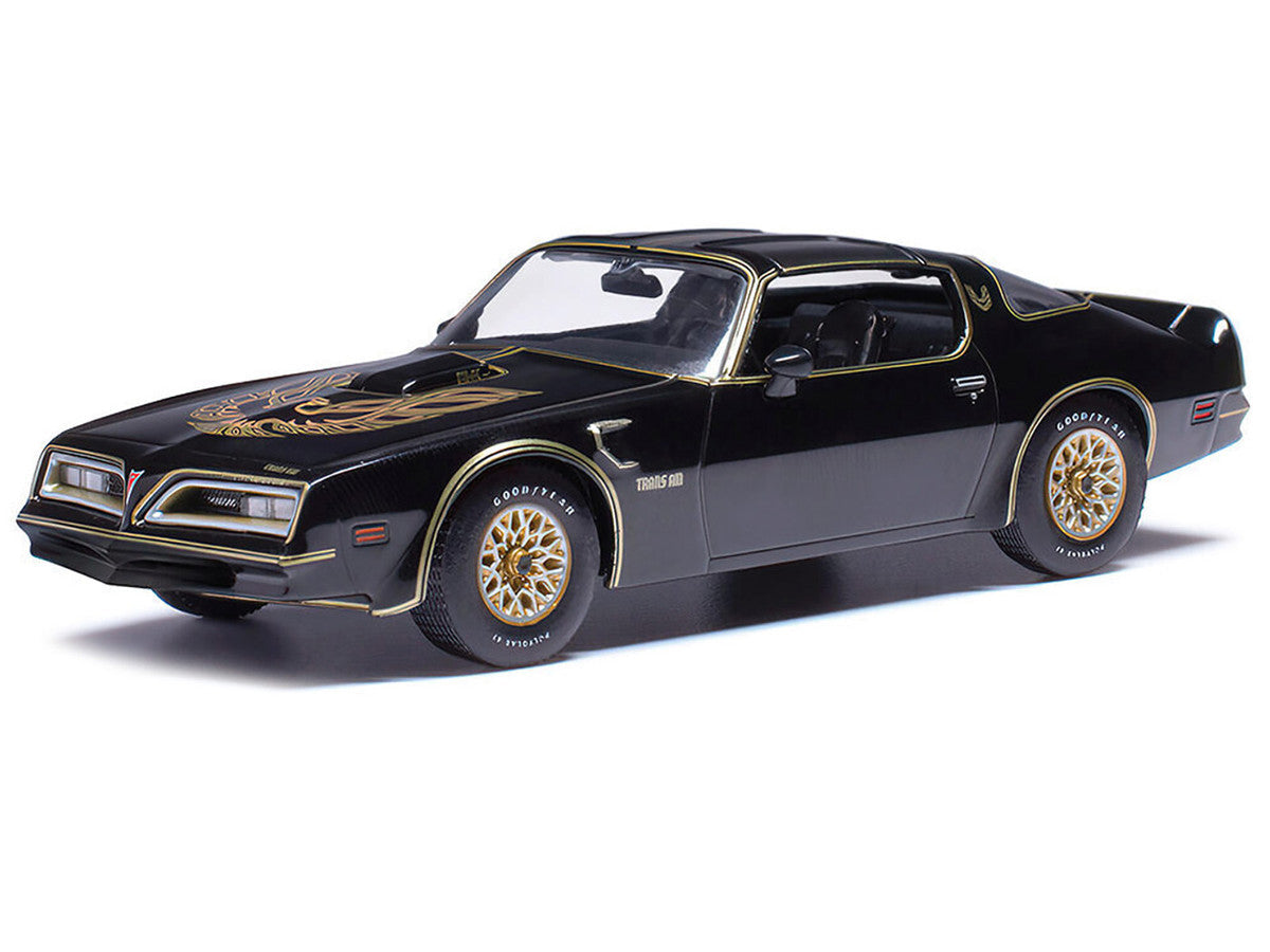 1977 Pontiac Trans Am Starlight Black with Hood Graphics 1/43 Diecast Model by IXO Models