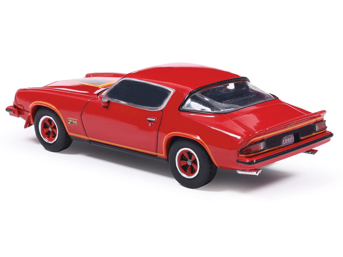 1977 Chevrolet Camaro Z28 Red with Hood Stripes 1/64 Diecast Model by IXO Models