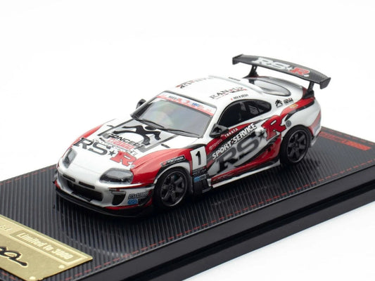 Toyota Supra (JZA80) RZ RHD (Right Hand Drive) #1 "Sport Service RSR" White with Graphics "Malaysia Exclusive" 1/64 Diecast Model Car by Ignition Model