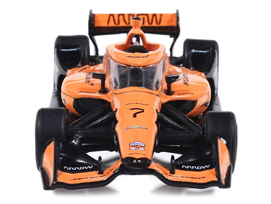Dallara IndyCar #7 Christian Lundgaard "McLaren" Arrow McLaren IndyCar Team (Road Course Configuration) "NTT IndyCar Series" (2026) 1/64 Diecast Model by IXO Models