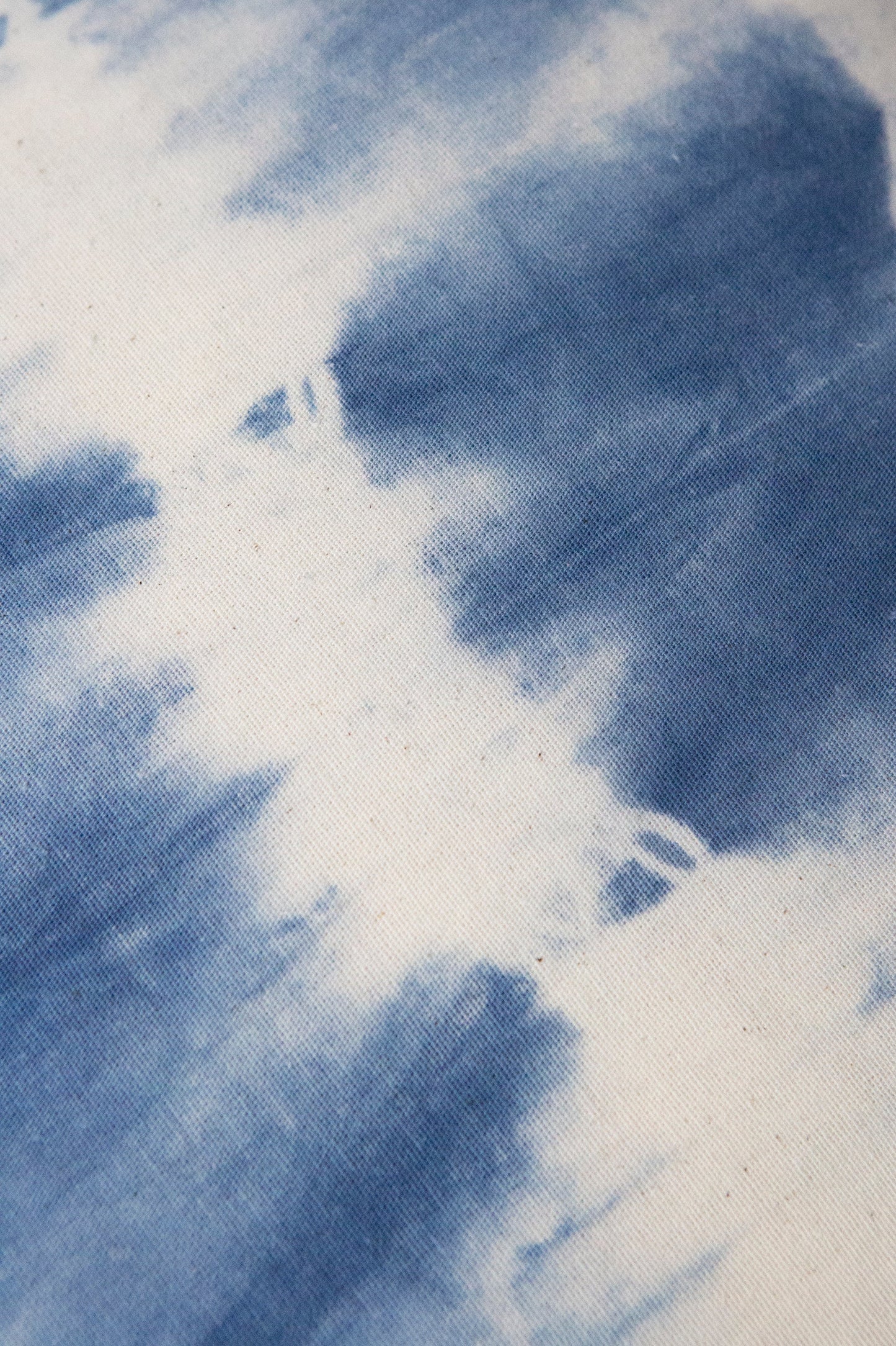 Indigo Striped Shibori Tassel Pillow 17" x 17"