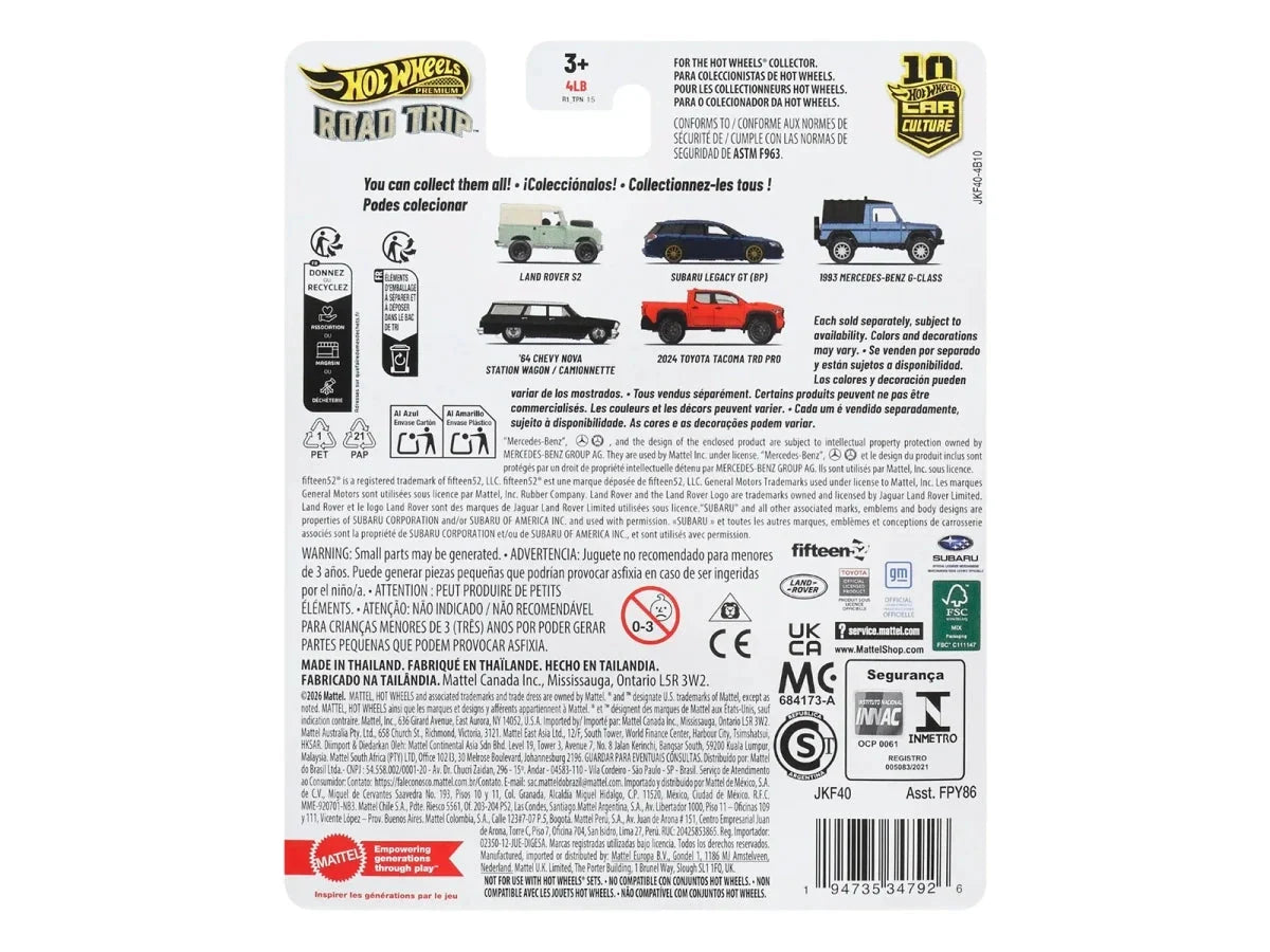 2024 Toyota Tacoma TRD PRO Pickup Truck Red "Road Trip" Series Diecast Model Car by Hot Wheels